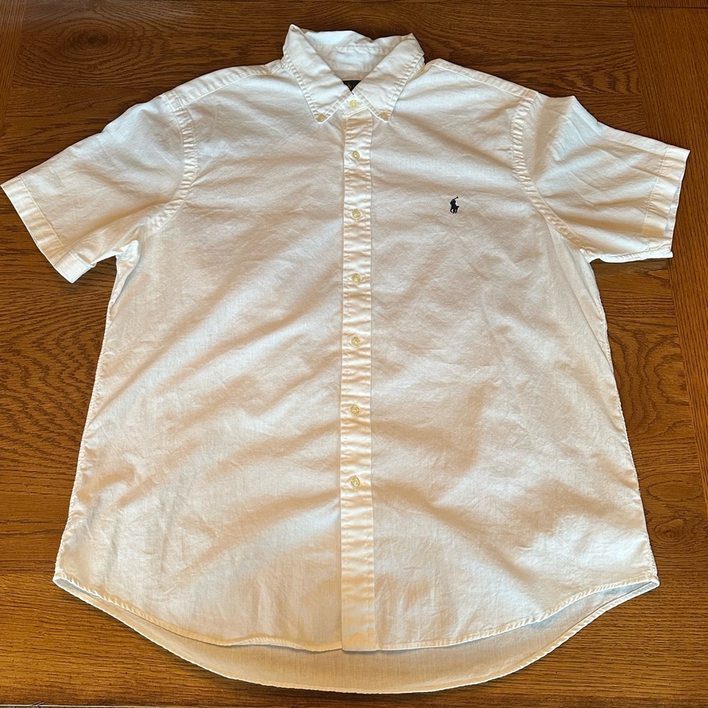 Ralph Lauren White Button Down Shirt Size XL NWOT